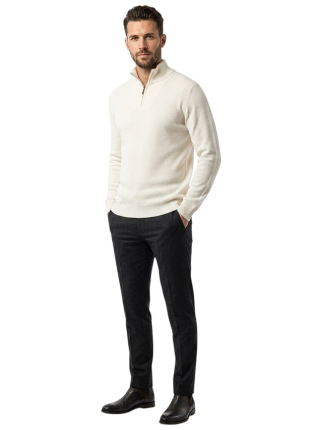 Image for Men's Ribbed Sweaters,White