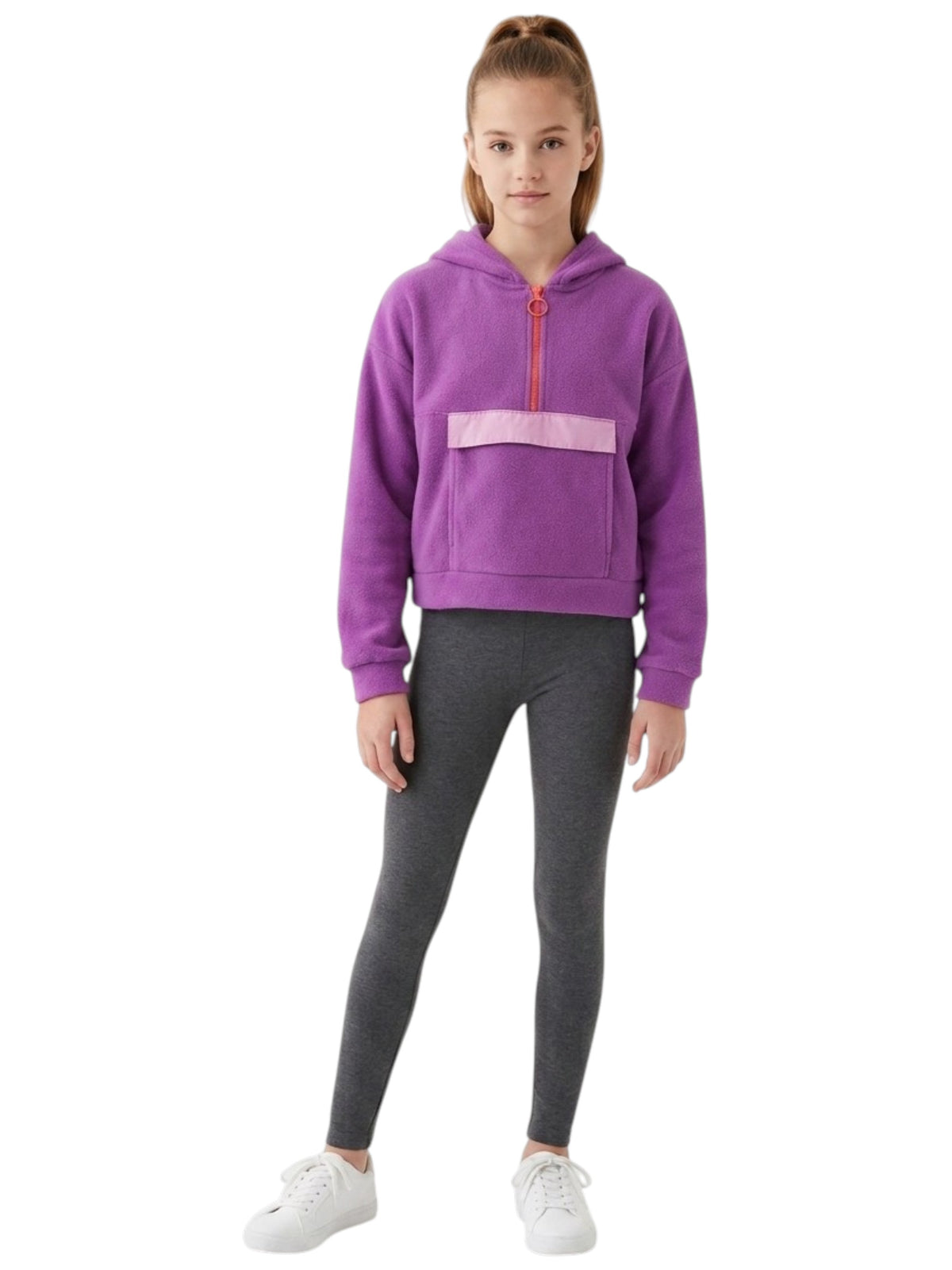Image for Kids Girl's Textured Sweaters,Purple