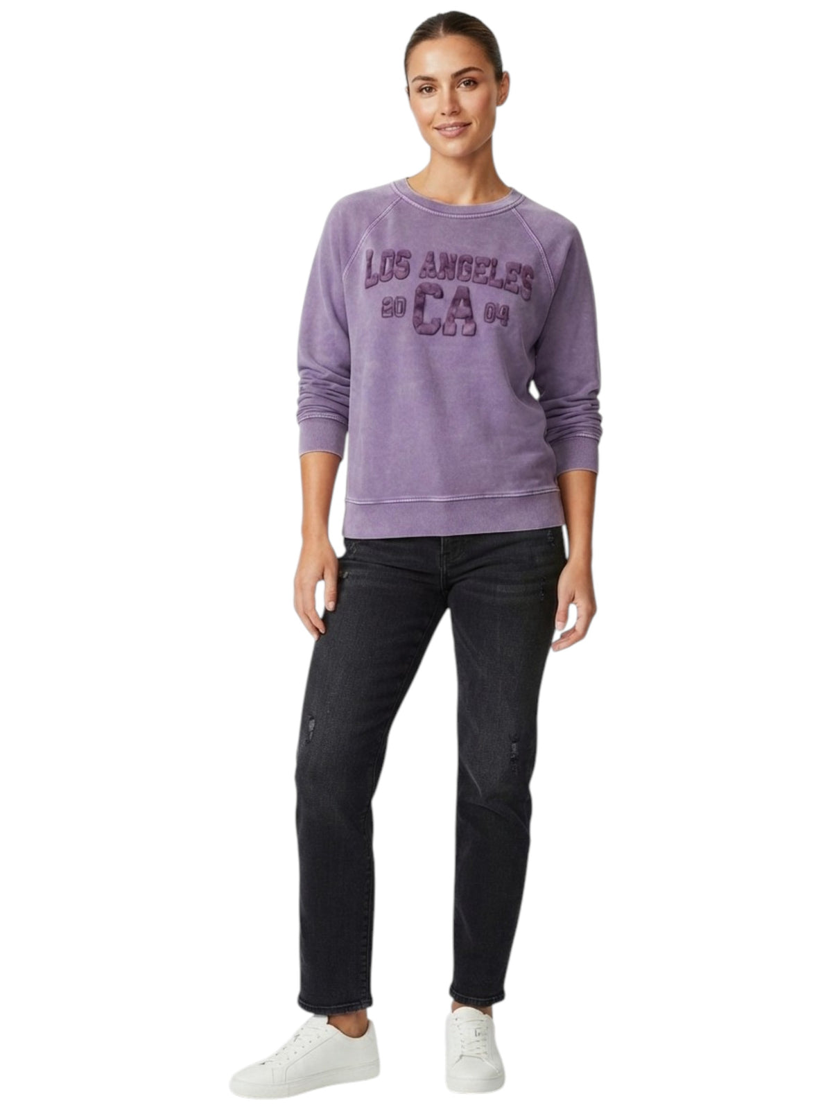 Image for Women's Printed Sweaters,Purple