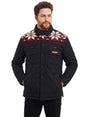 Image for Men's Printed Jacket,Black