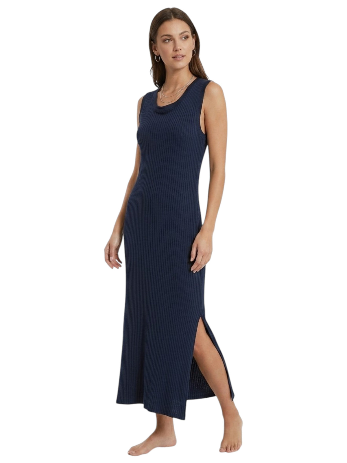 Image for Women's Ribbed Dress,Navy