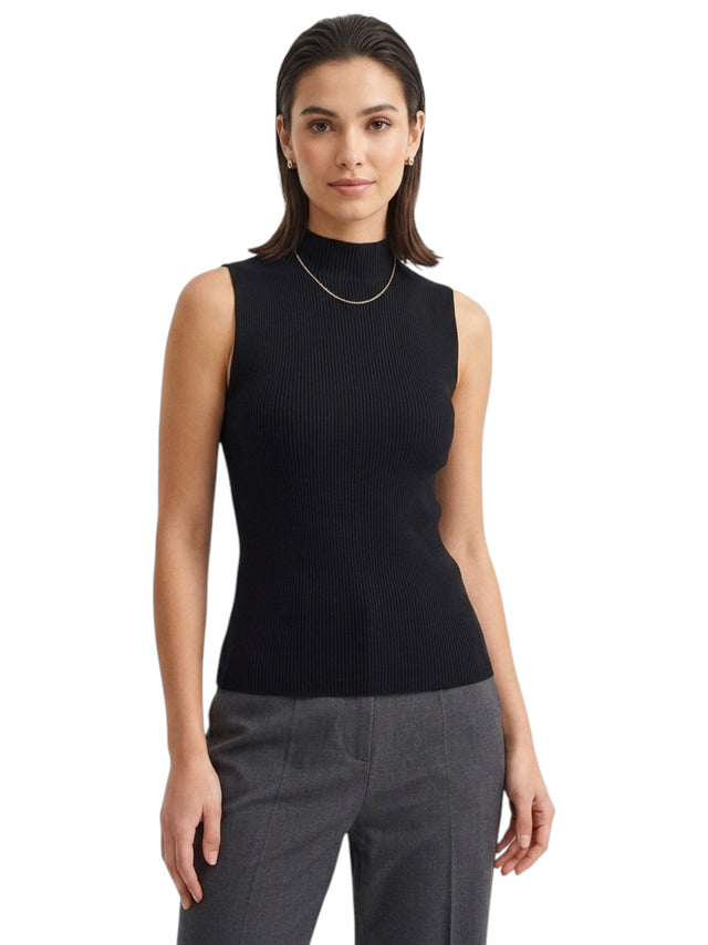 Image for Women's Ribbed Top,Black