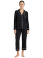 Image for Women's Plain Sleepwear Set 2 Pieces,Black