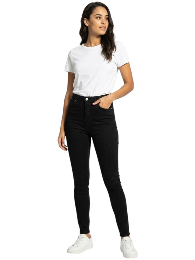 Image for Women's Plain Jeans,Black