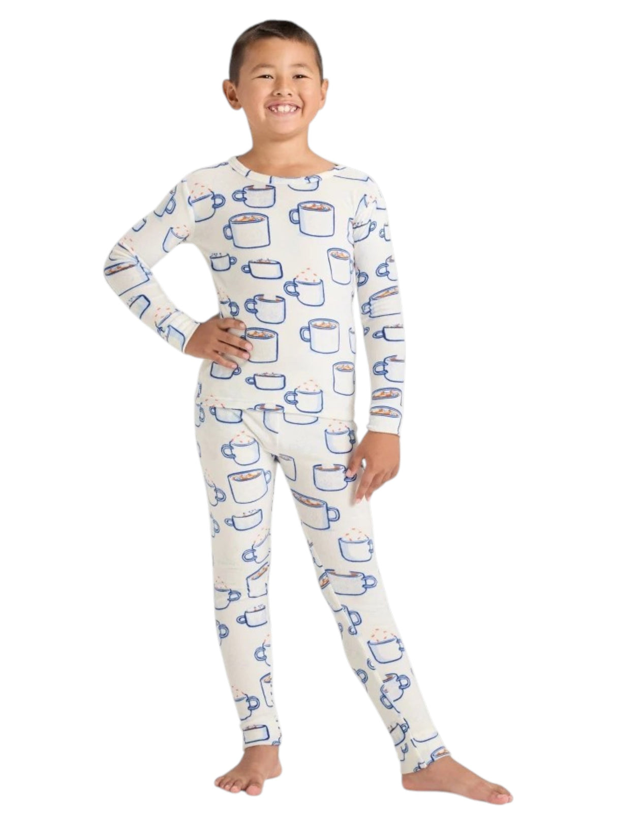 Image for Kids Boy's Printed Sleepwear Set 2 Pieces,White