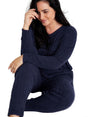 Image for Women's Mohair Sleepwear Set 2 Pieces,Navy