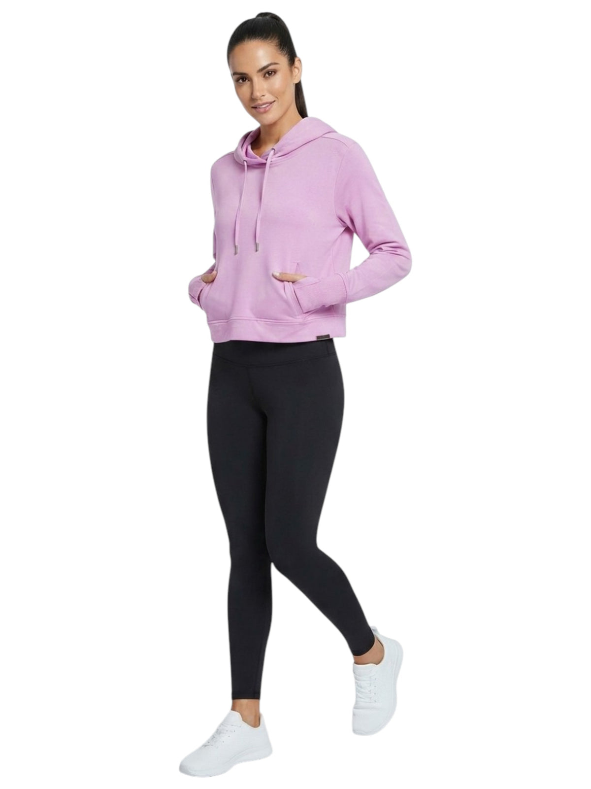Image for Women's Plain Solid Sport Hoodies,Pink