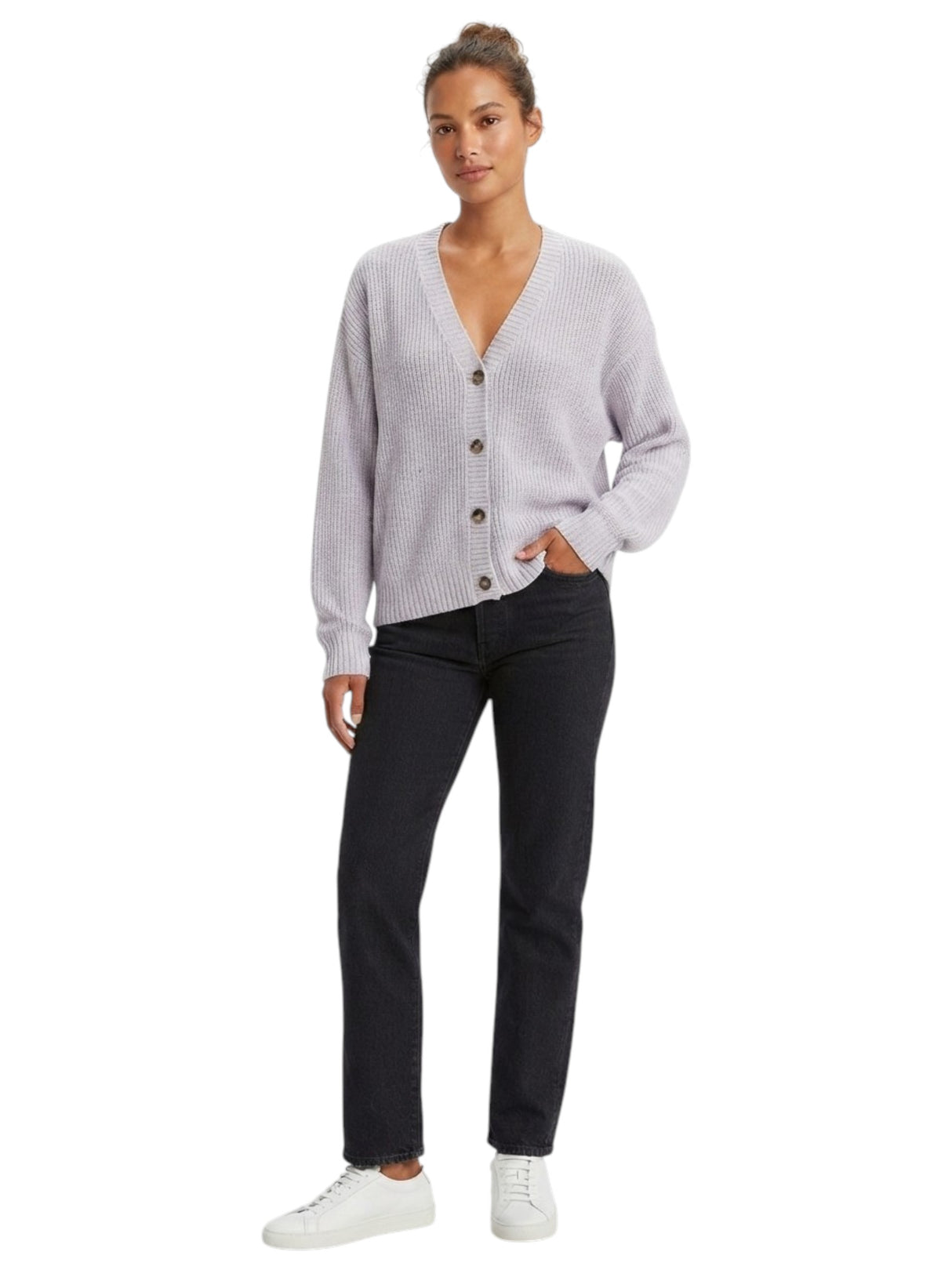 Image for Women's Knitted Cardigan,Light Purple