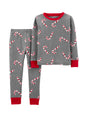 Image for Kids Boy's Printed Sleepwear Set 2 Pieces,Grey