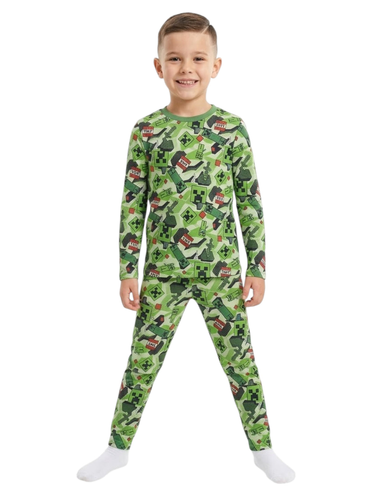 Image for Kids Boy's Printed Sleeppwear Set 2 Pieces,Green