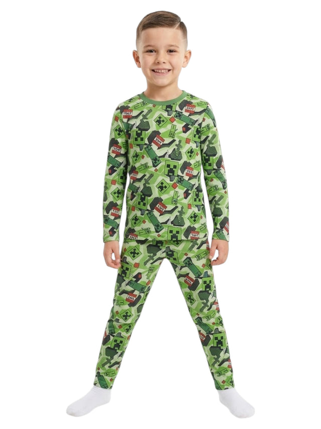Image for Kids Boy's Printed Sleeppwear Set 2 Pieces,Green