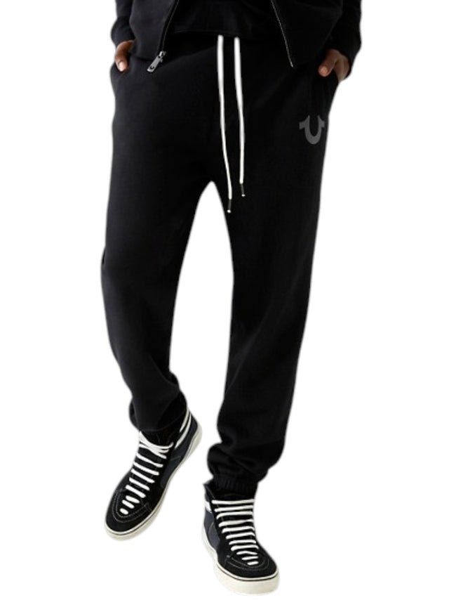Image for Men's Brand Logo Printed Pants,Black