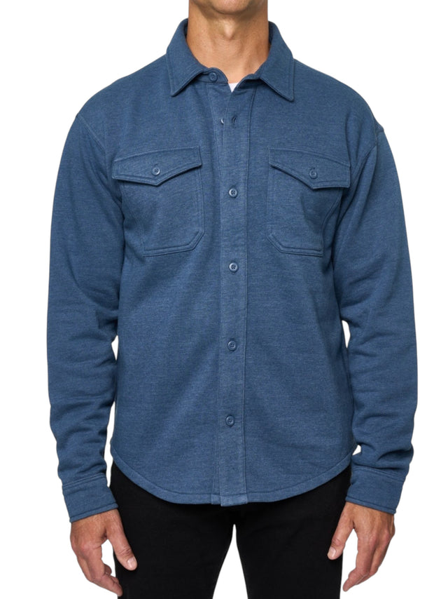 Image for Men's Plain Dress Shirt,Navy