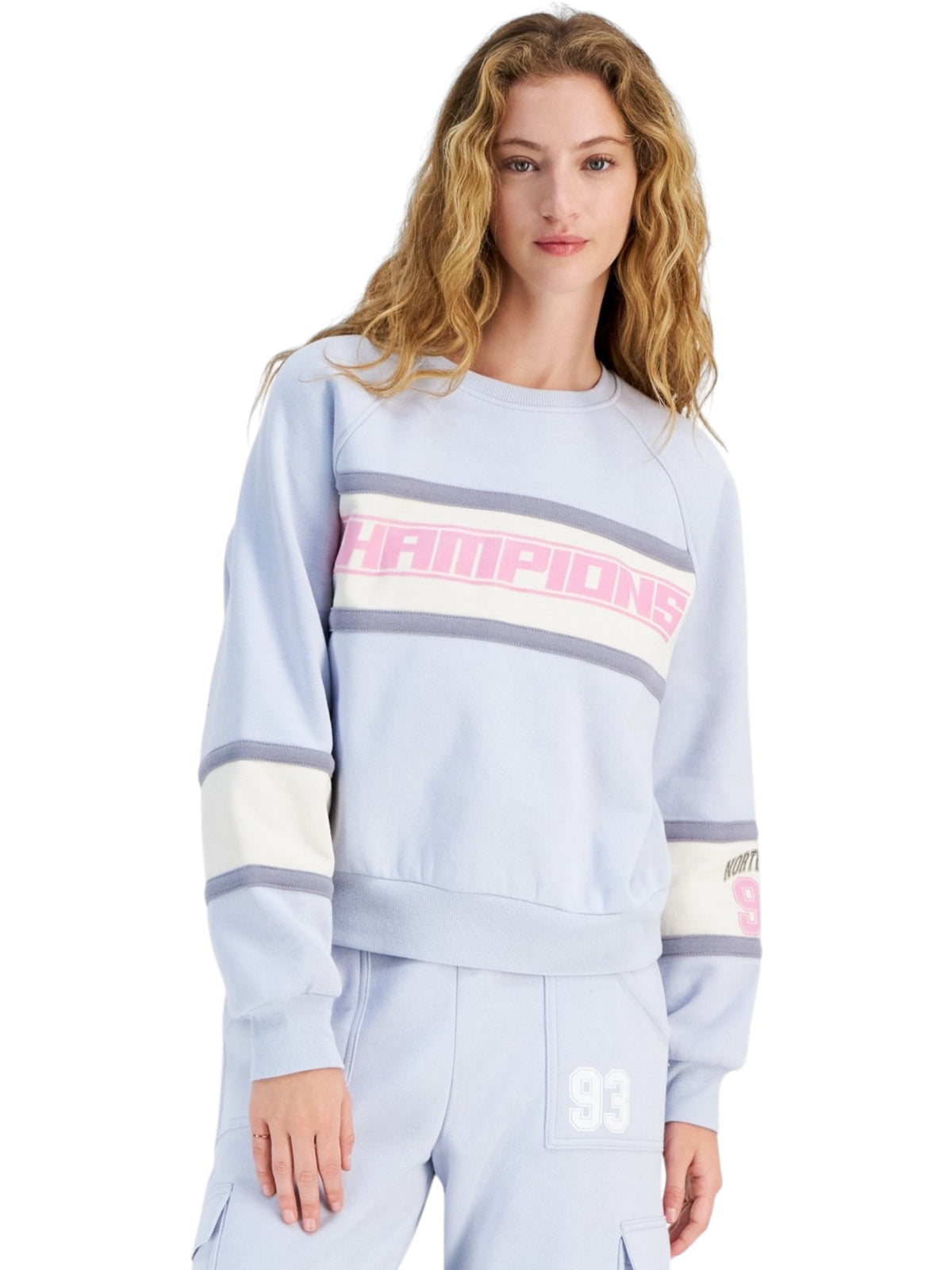 Image for Women's Color Blocked Sweater,Blue