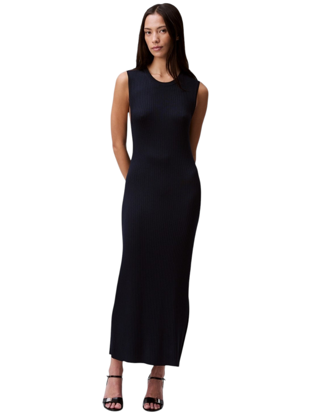 Image for Women's Ribbed Dress,Navy