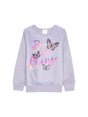 Image for Kids Girl's Printed Sweater,Light Mauve