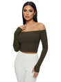 Image for Women's Ribbed Top,Brown