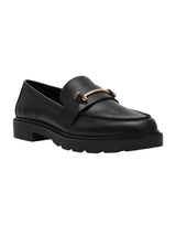 Image for Women's Plain Loafers Shoes,Black