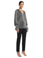 Image for Women's Plain Glitter Top,Silver