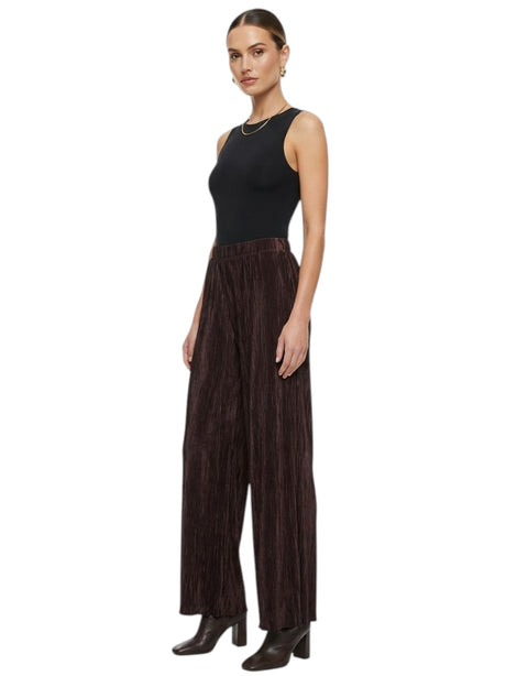 Image for Women's Ribbed Pant,Dark Brown Purple