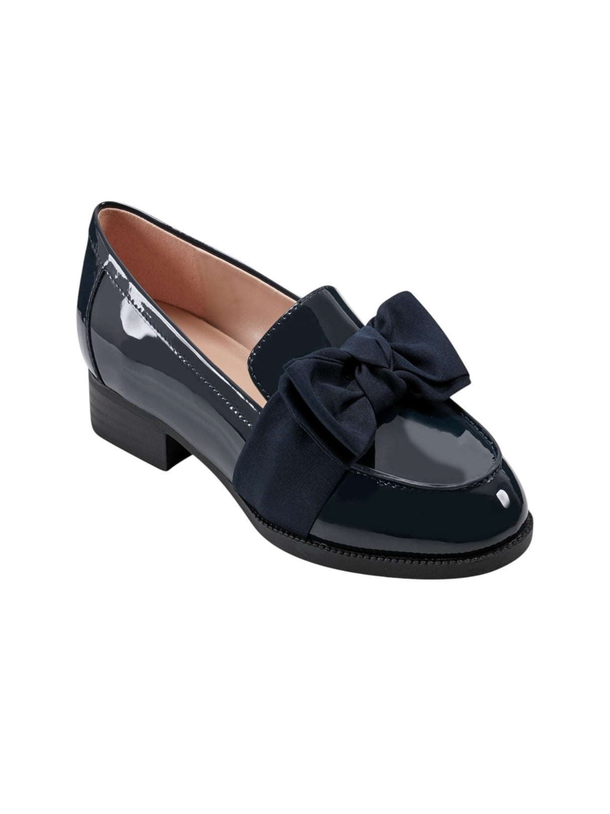Image for Women's Plain Loafer Shoes,Navy