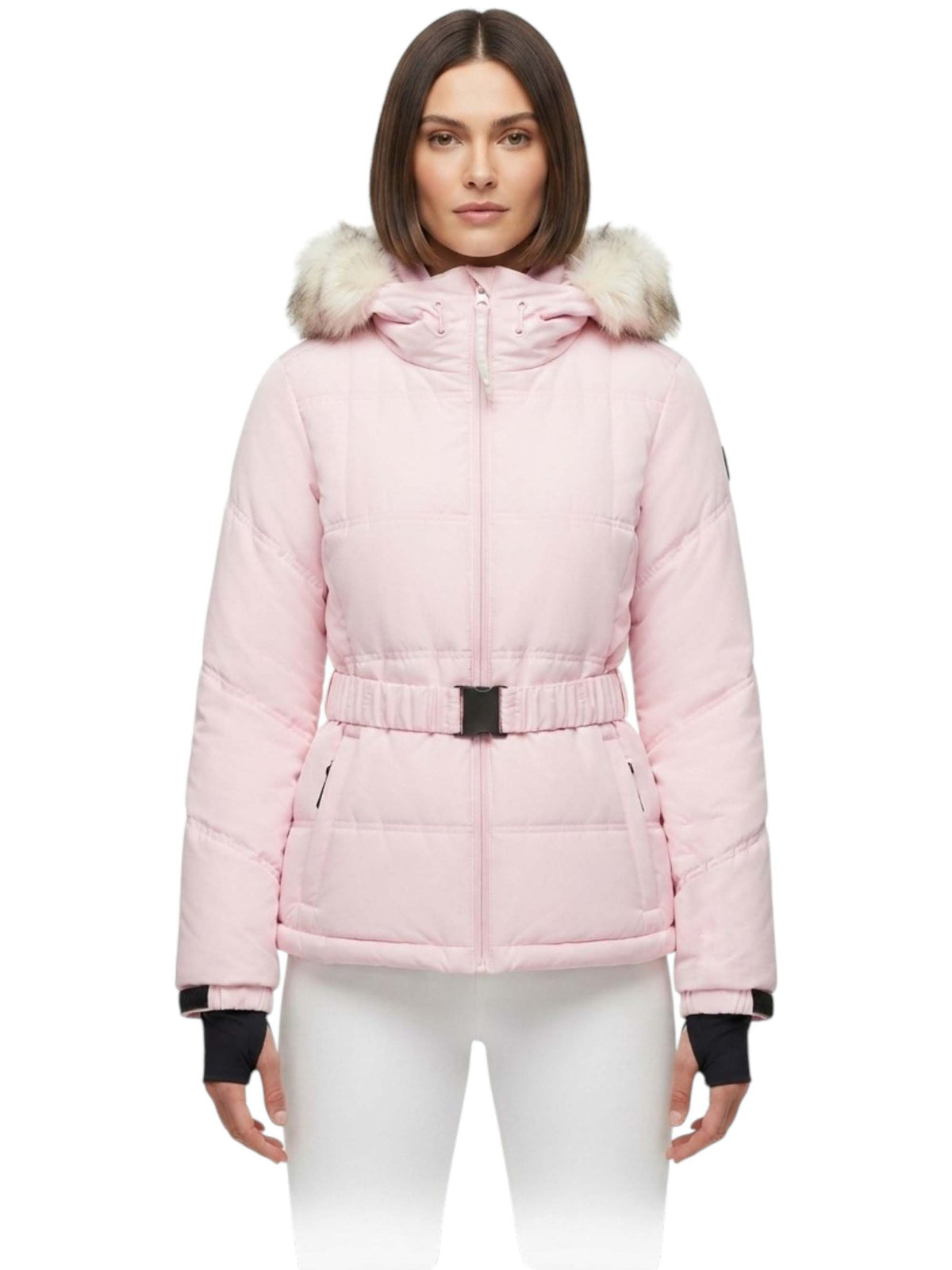 Image for Women's Quilted Ski Jacket,Light Pink