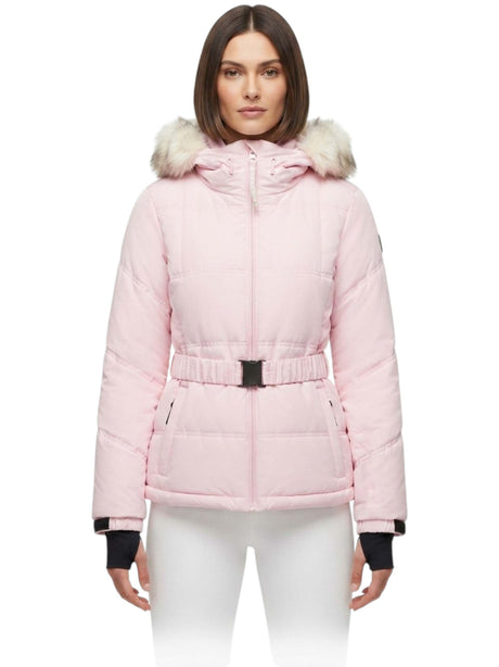Image for Women's Quilted Ski Jacket,Light Pink