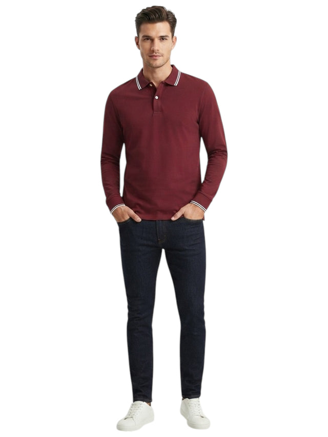 Image for Men's Plain Solid Top,Burgandy