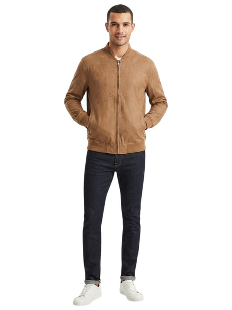 Image for Men's Textured Jacket,Brown