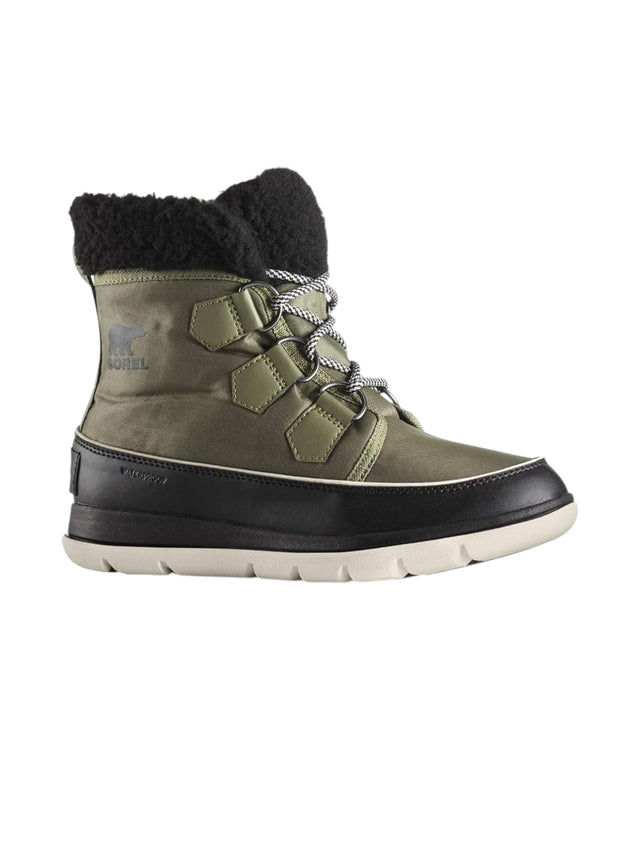 Image for Women's Plain Faux Fur Inside Walking Boots,Olive