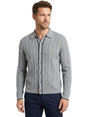 Image for Men's Textured Knitted Cardigan,Grey