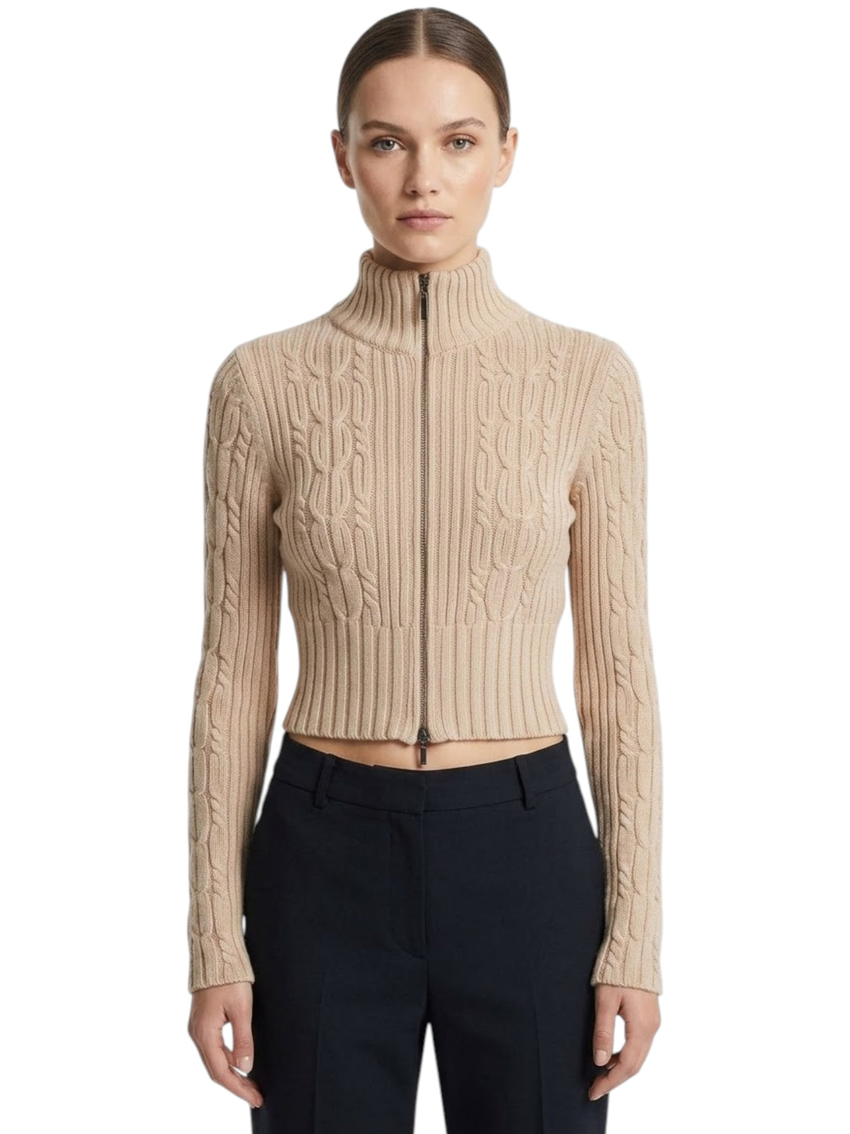 Image for Women's Textured Sweater,Beige