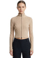 Image for Women's Textured Sweater,Beige