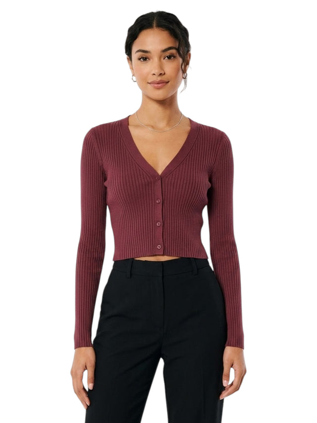 Image for Women's Ribbed Top,Burgandy