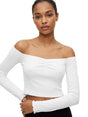 Image for Women's Ribbed Top,White
