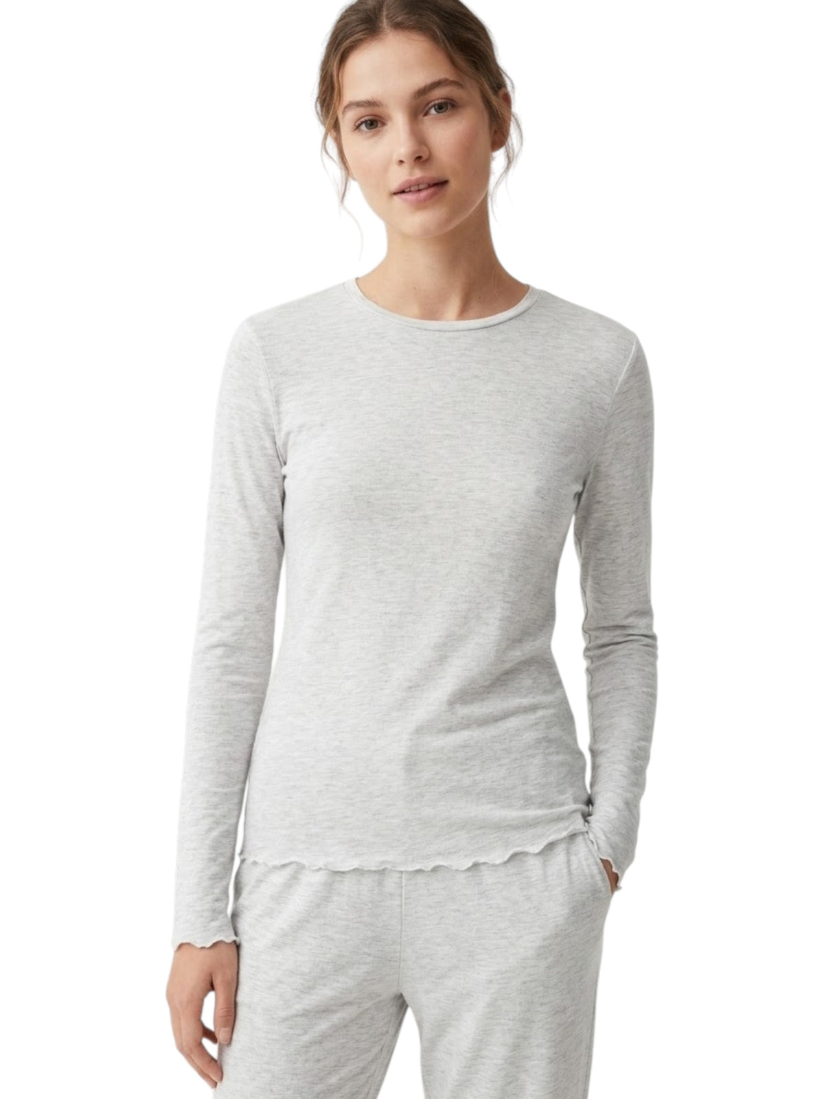 Image for Women's Plain Sleepwear Top,Grey
