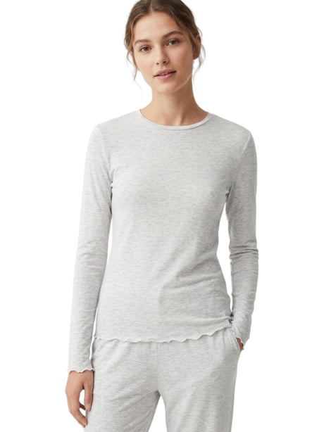 Image for Women's Plain Sleepwear Top,Grey