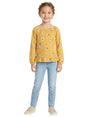 Image for Kids Girl's Printed Top,Yellow