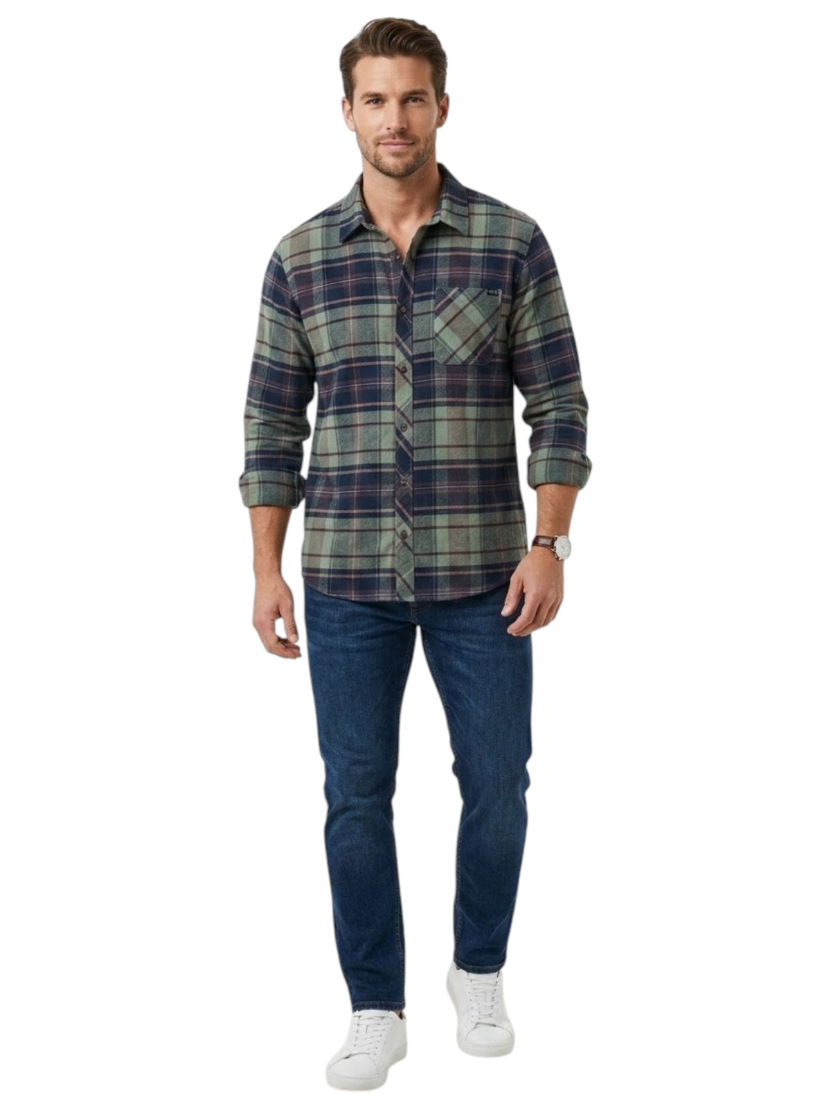 Image for Men's Printed Dress Shirt,Multi 