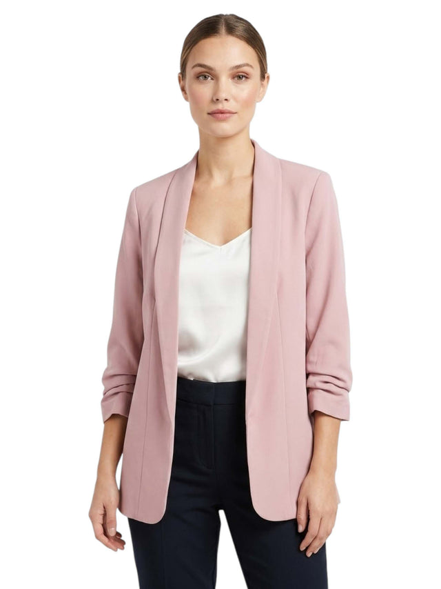 Image for Women's Plain Blazer,Pink