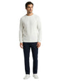 Image for Men's Textured Knitted Sweater,White