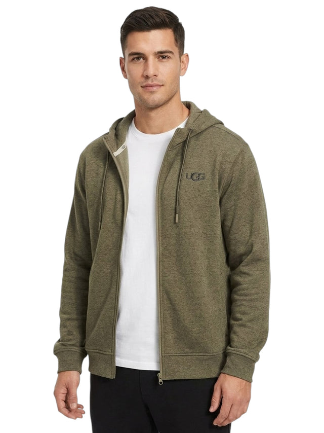 Image for Men's Plain Solid Hoodies,Olive