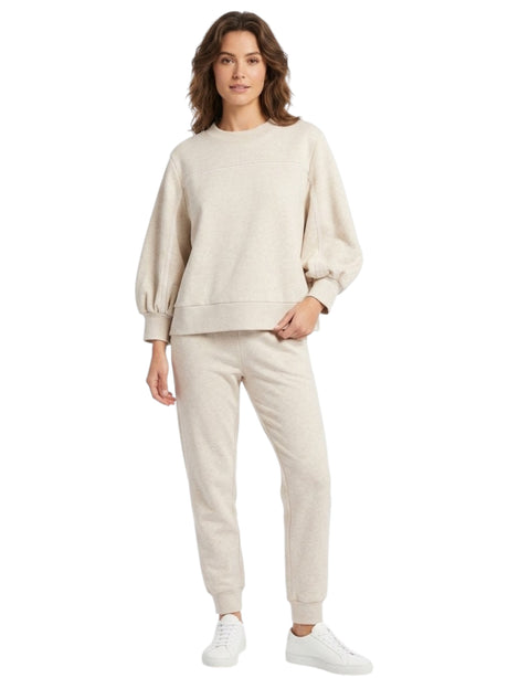 Image for Women's Plain Solid Sweater,Beige