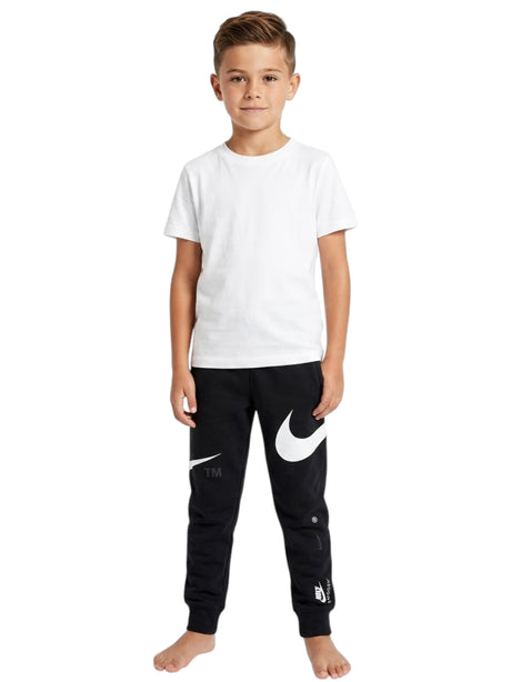 Image for Kids Boy's  Brand Logo Printed Pan ts,Black