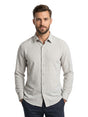 Image for Men's Plain Solid Linen Dress Shirt,Grey
