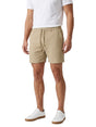 Image for Men's Plain Solid Linen Short,Dark Beige