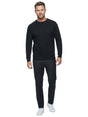 Image for Men's Plain Solid Sweaters,Black
