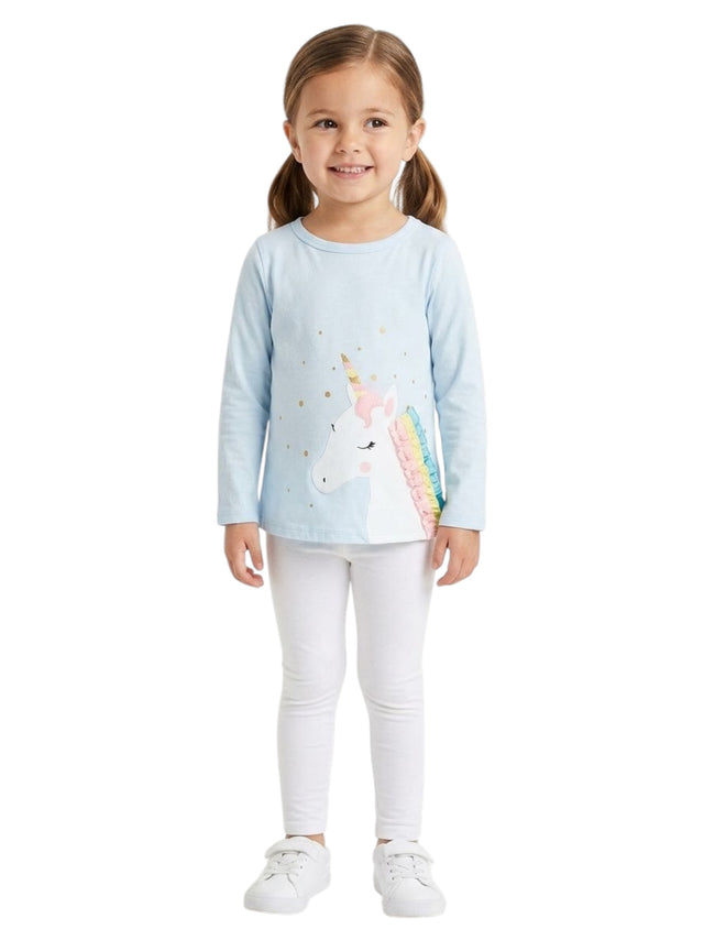 Image for Kids Girl's Printed Top,Blue