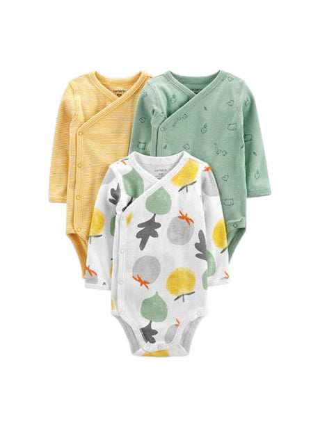 Image for Kids Boy's Printed Bodysuit Set 3 Pieces,Multi