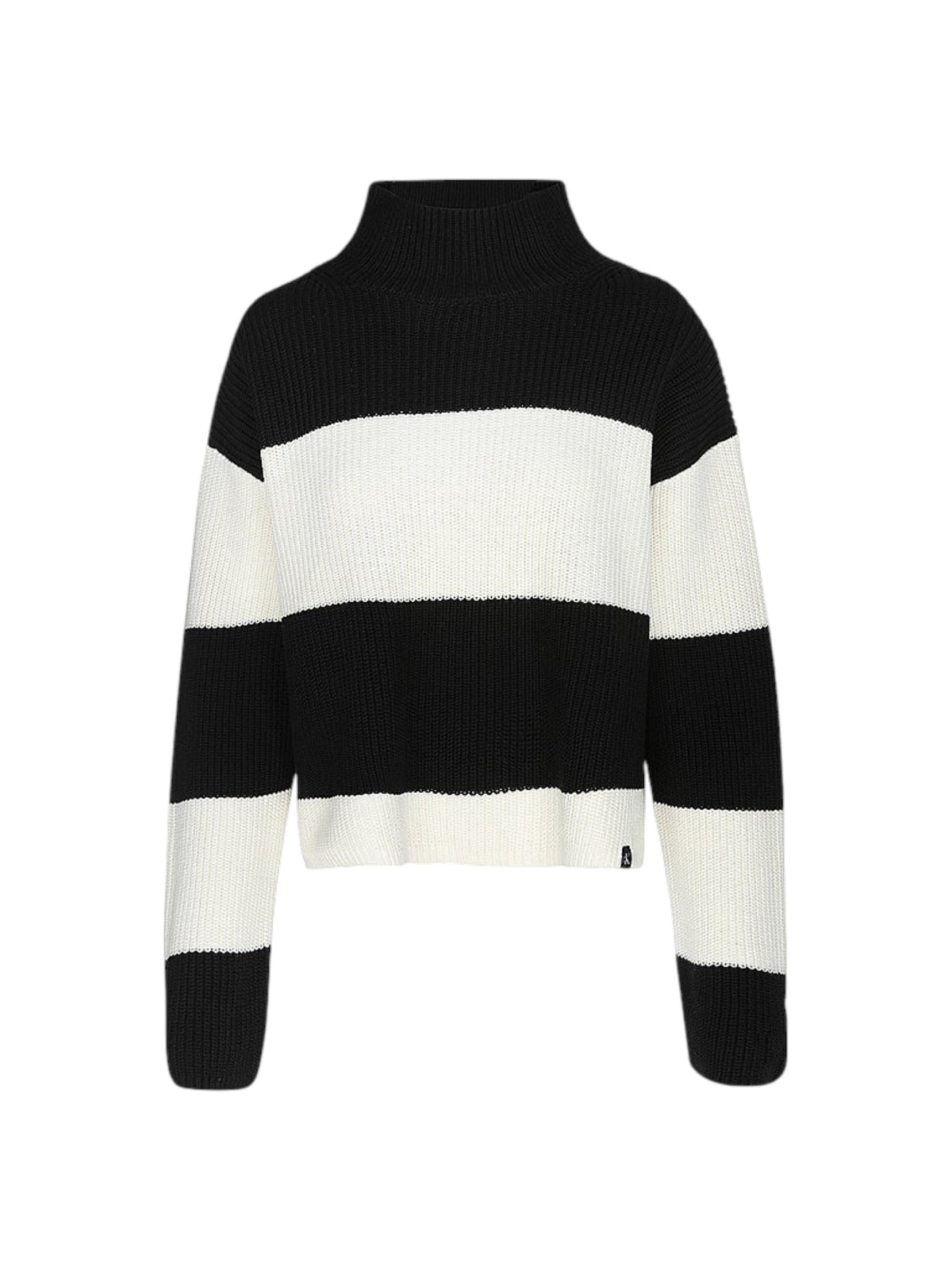 Image for Women's Knitted Sweater,Black&White